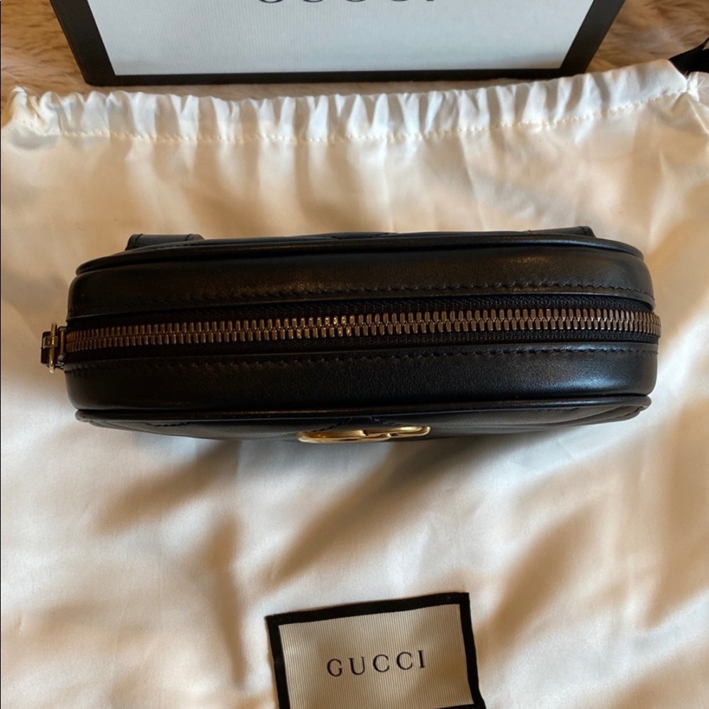 Gucci GG Marmont Matelassé Leather Belt Bag - Picture 4 of 12